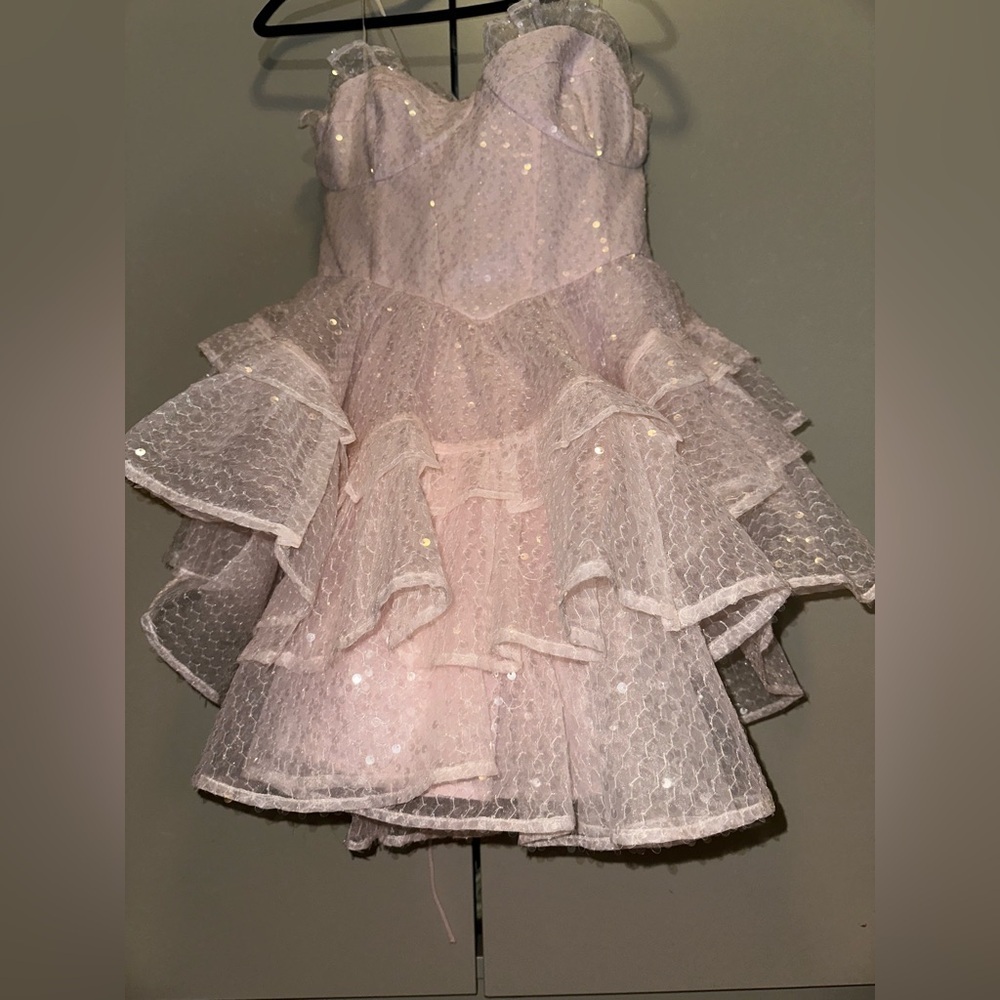 NWT Selkie Pink Sparkling Liasons Mini Corset Dress Dress & shorts Size XL - Picture 4 of 13